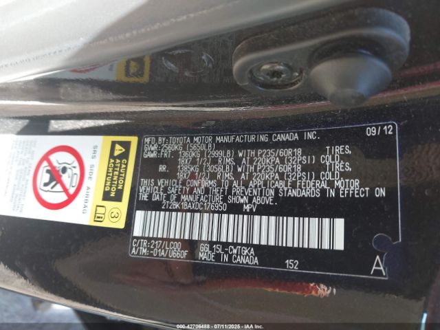 2013 LEXUS RX 350 2T2BK1BAXDC176950 Photo 8