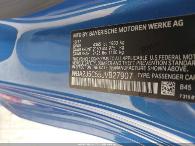 2018 BMW M240I WBA2J5C55JVB27907 Photo 8
