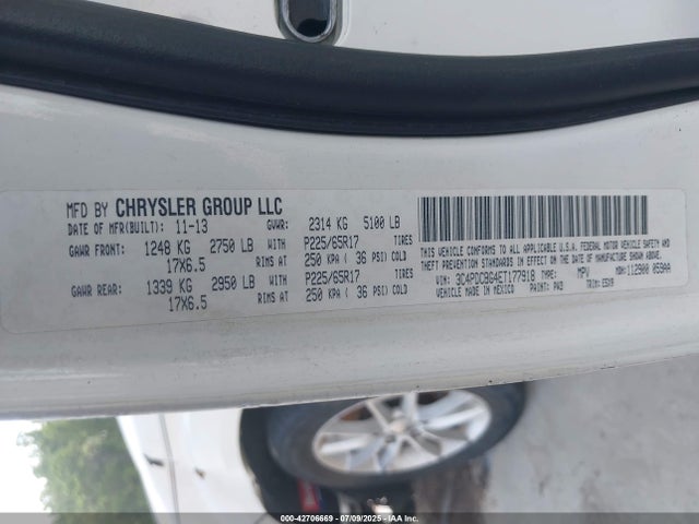 3C4PDCBG4ET177918 Dodge Journey
