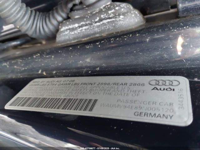 2009 AUDI A8 L WAUMV94E89N005120 Photo 8