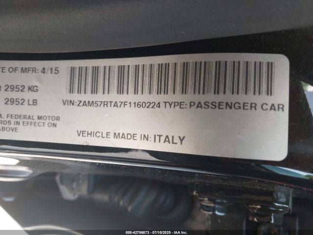2015 MASERATI GHIBLI ZAM57RTA7F1160224 Photo 8