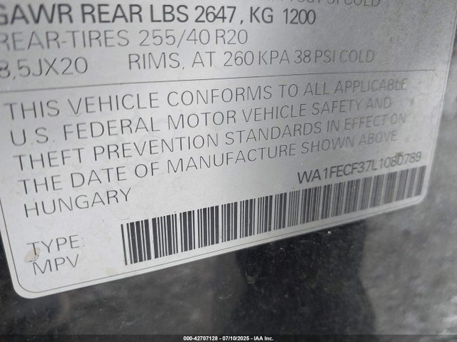 2020 AUDI Q3 WA1FECF37L1080789 Photo 8