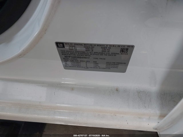 3GTP1UEC2EG478817 GMC l83 - vvt, afm (active fuel management), aluminum