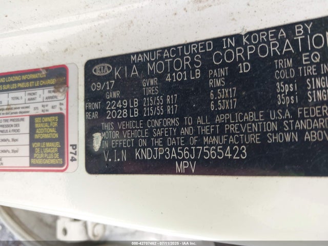 KIA g 2018 KNDJP3A56J7565423 Image 9