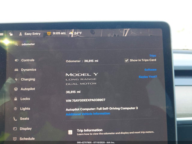 2023 TESLA MODEL Y 7SAYGDEEXPA038907 Photo 6