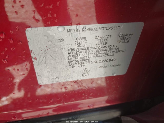 1GYKNCRS6LZ220849 Cadillac lgx