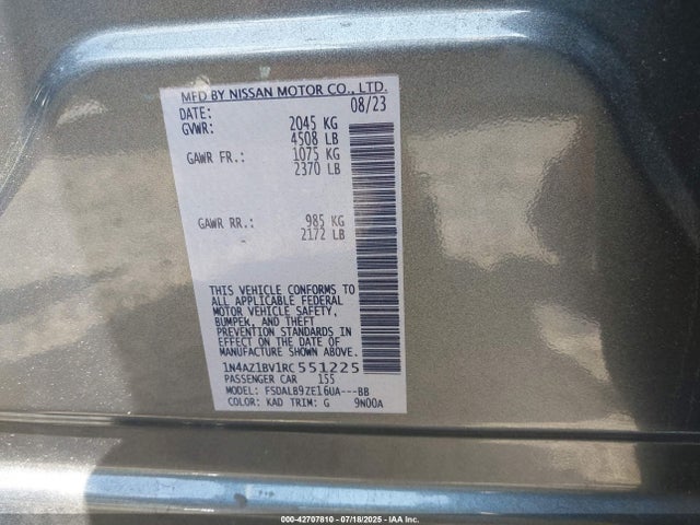 Nissan Leaf 2024 1N4AZ1BV1RC551225 Image 9