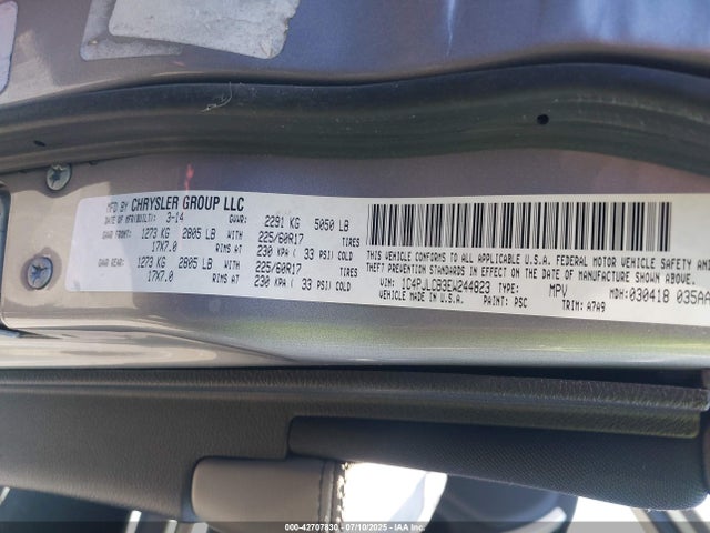 1C4PJLCB3EW244823 Jeep Cherokee
