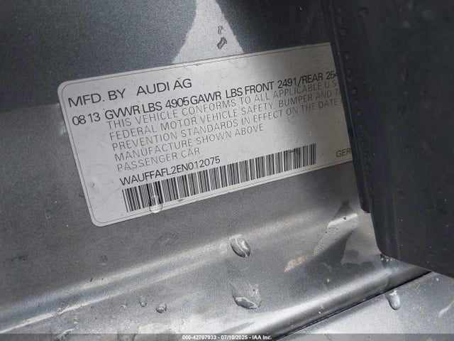 2014 AUDI A4 WAUFFAFL2EN012075 Photo 8