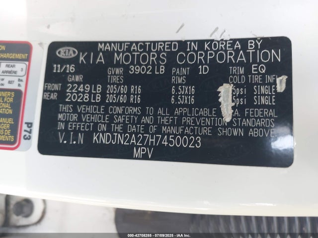 KNDJN2A27H7450023 KIA gdi