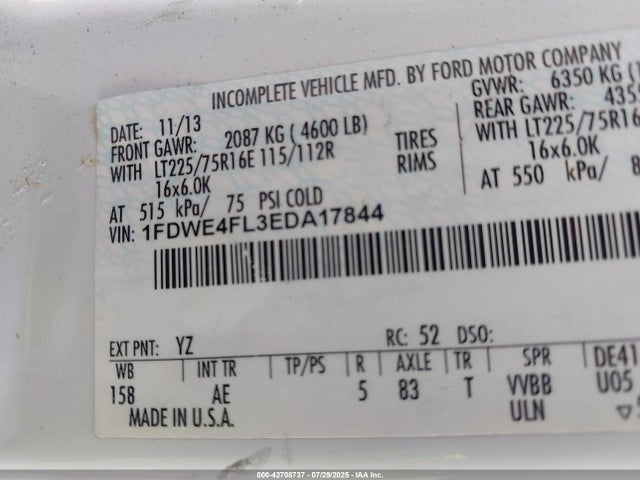 Ford FORD 2014 1FDWE4FL3EDA17844 Image 8
