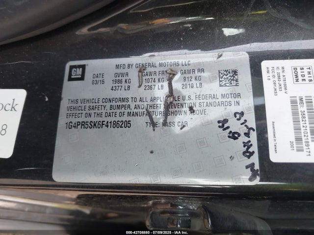 1G4PR5SK6F4186205 Buick lea