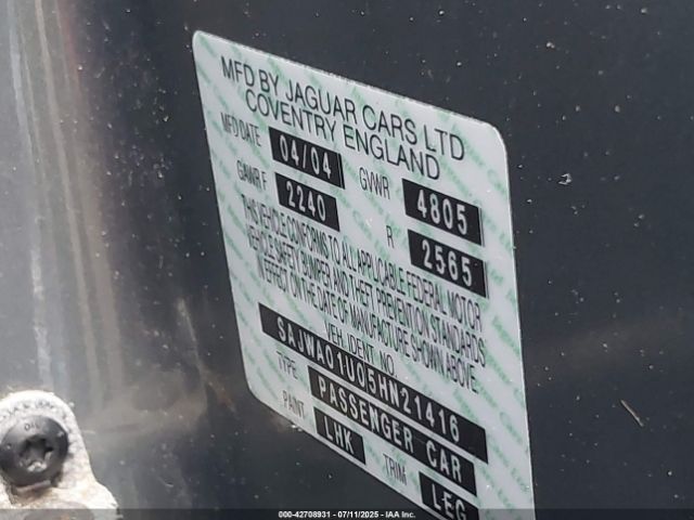 2005 JAGUAR S-TYPE SAJWA01U05HN21416 Photo 8