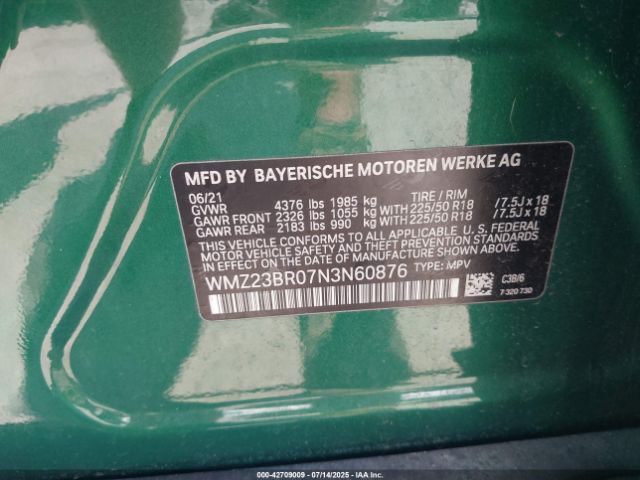 2022 MINI COUNTRYMAN WMZ23BR07N3N60876 Photo 8