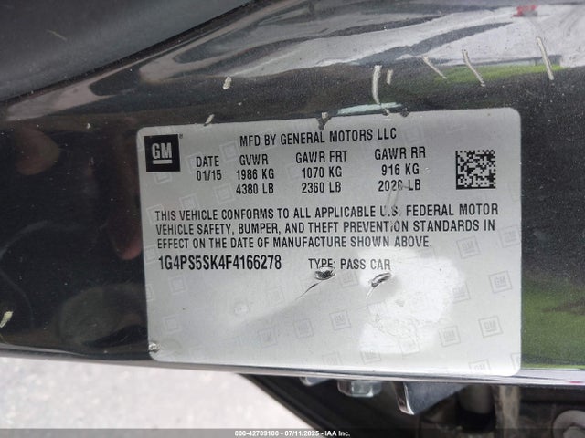 Buick lea 2015 1G4PS5SK4F4166278 Image 9