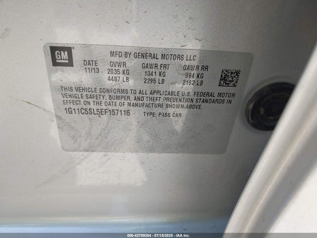 Chevrolet lkw 2014 1G11C5SL5EF157116 Image 9
