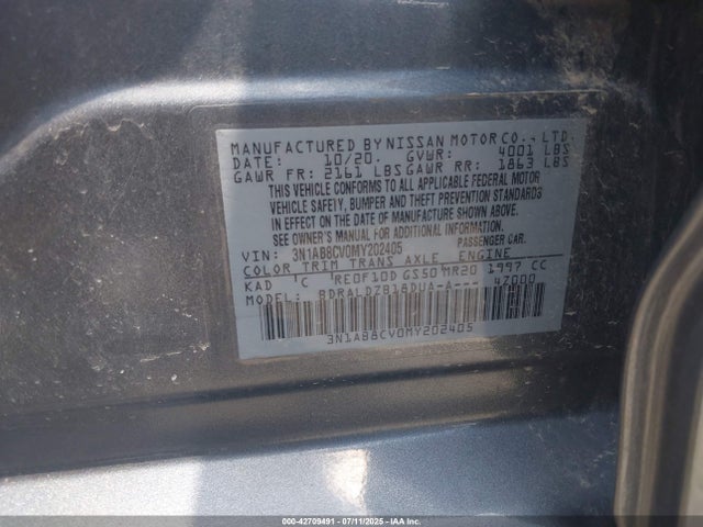 3N1AB8CV0MY202405 Nissan Sentra