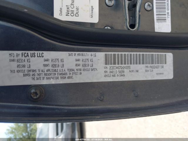 2016 CHRYSLER 300 2C3CCAAG7GH243255 Photo 8