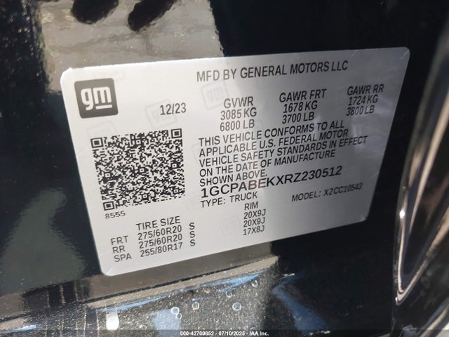 1GCPABEKXRZ230512 Chevrolet l3b