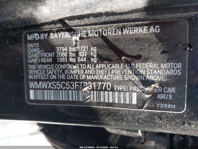 2015 MINI HARDTOP WMWXS5C53FT831770 Photo 8