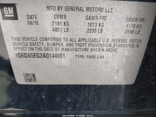 2010 CADILLAC CTS 1G6DA5EG2A0144901 Photo 8