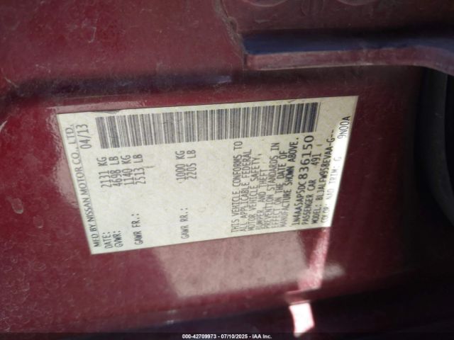 2013 NISSAN MAXIMA 1N4AA5AP5DC836150 Photo 8