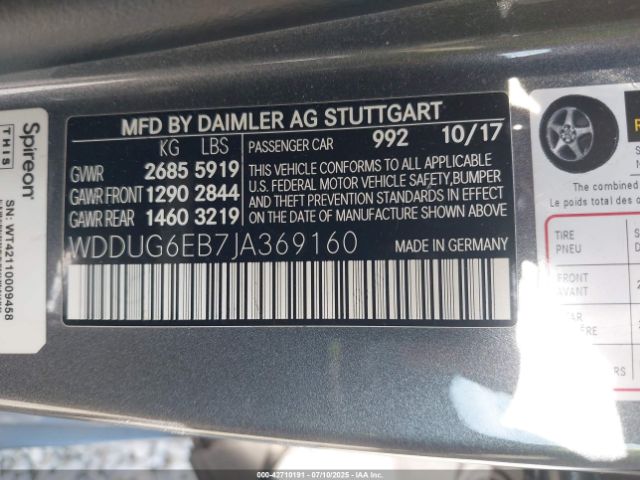 2018 MERCEDES-BENZ S 450 WDDUG6EB7JA369160 Photo 8