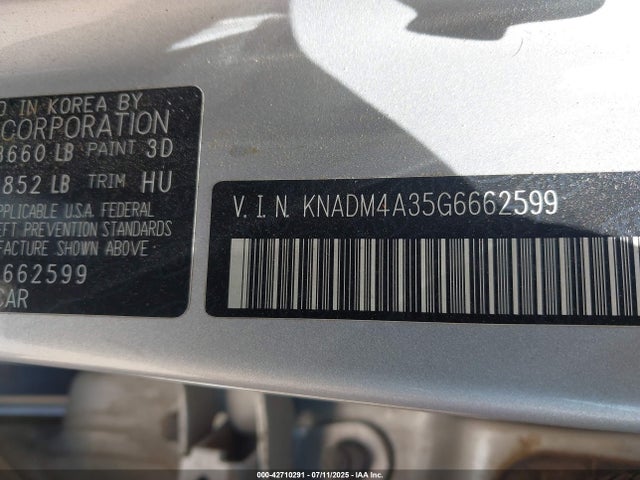 KNADM4A35G6662599 KIA gamma