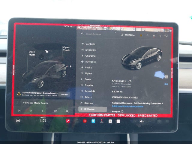 2020 TESLA MODEL 3 5YJ3E1EB5LF741782 Photo 6