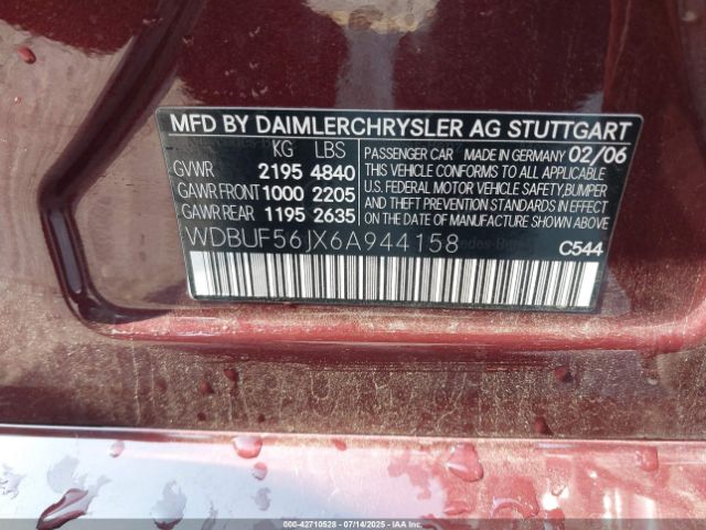 2006 MERCEDES-BENZ E 350 WDBUF56JX6A944158 Photo 8
