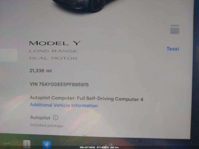 2023 TESLA MODEL Y 7SAYGDEE5PF895915 Photo 6