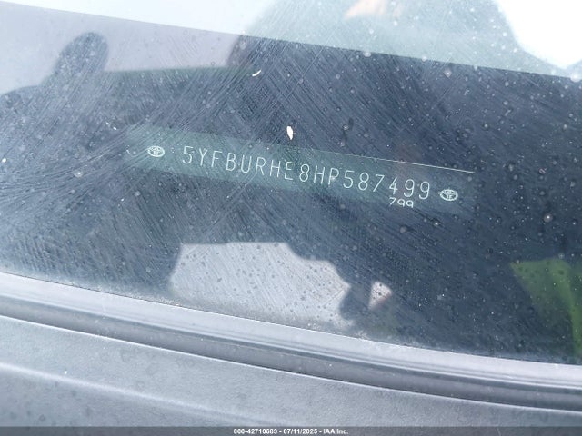 Toyota 2zr-fe 2017 5YFBURHE8HP587499 Image 9