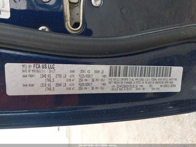 3C4PDDBG2HT618116 Dodge 2017