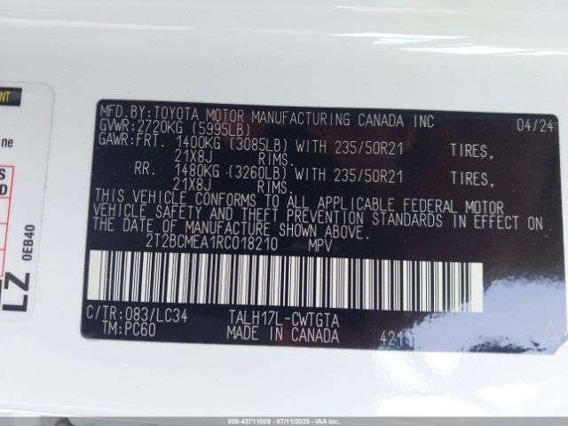 2024 LEXUS RX 500H 2T2BCMEA1RC018210 Photo 8