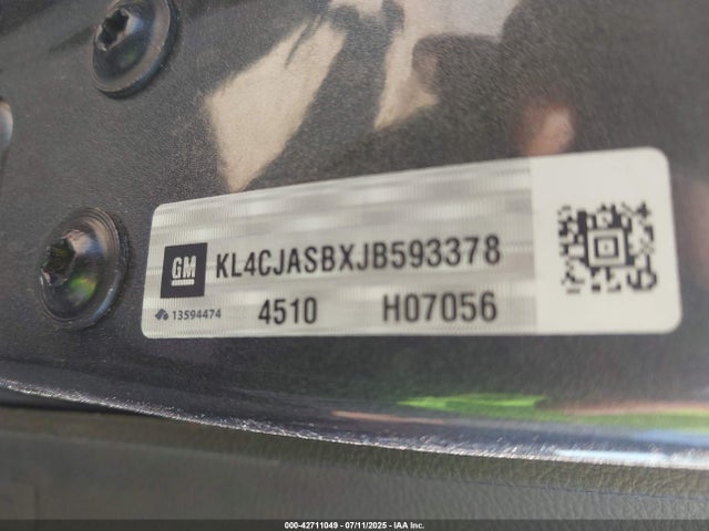 Buick luv: mfi, variable valve timing, alum, e85 max 2018 KL4CJASBXJB593378 Image 9
