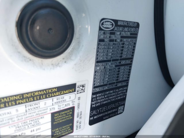 2023 LAND ROVER RANGE ROVER VELAR SALYT2EU6PA357844 Photo 8