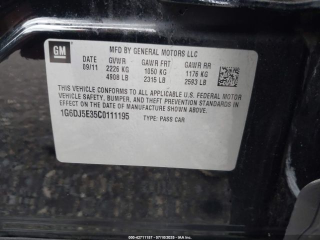 2012 CADILLAC CTS 1G6DJ5E35C0111195 Photo 8