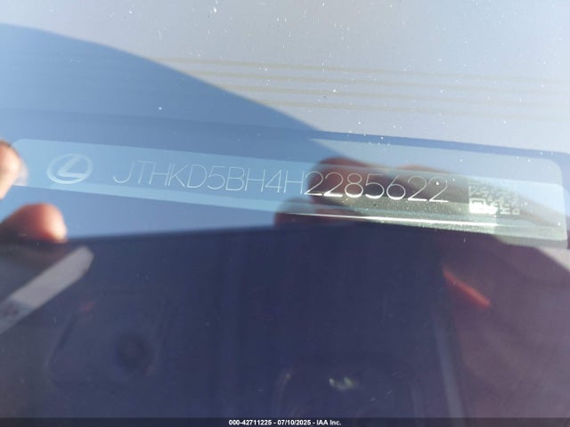 Lexus 2zr-fxe+3jm 2017 JTHKD5BH4H2285622 Image 9