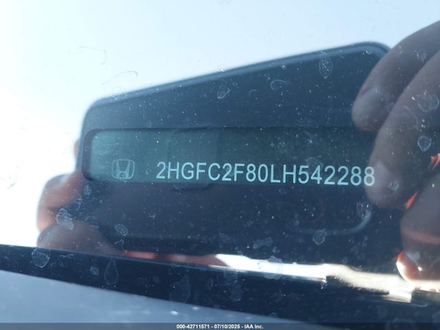 Honda k20c2 2020 2HGFC2F80LH542288 Image 9
