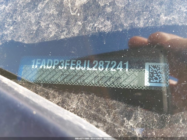 1FADP3FE8JL287241 Ford 1.0l gtdi