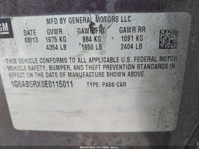 2014 CADILLAC ATS 1G6AB5RX0E0115011 Photo 8