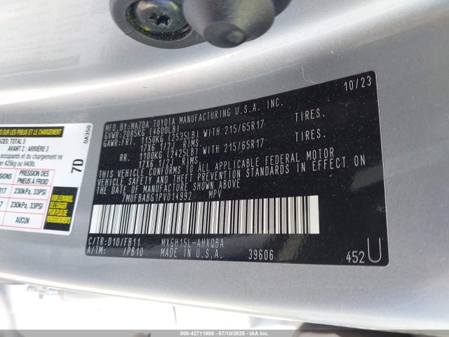 7MUFBABG1PV014992 Toyota m20a-fxs, 1vm+1wm