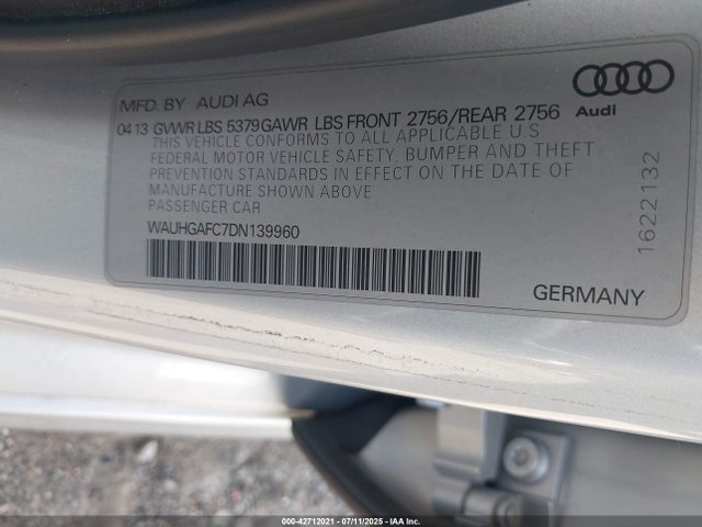 2013 AUDI A6 WAUHGAFC7DN139960 Photo 8