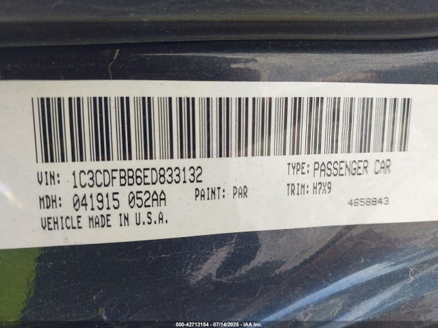 1C3CDFBB6ED833132 Dodge 2014