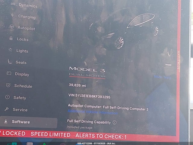 2019 TESLA MODEL 3 5YJ3E1EB8KF393295 Photo 6