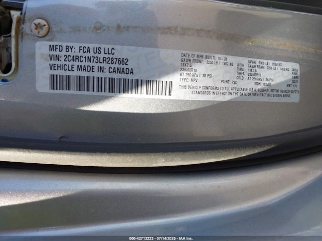 2020 CHRYSLER PACIFICA HYBRID 2C4RC1N73LR287662 Photo 8