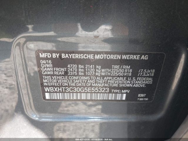 2016 BMW X1 WBXHT3C30G5E55323 Photo 8