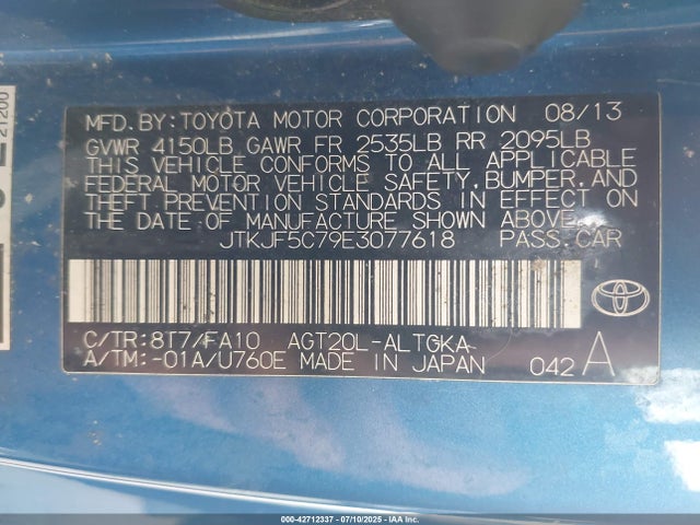 JTKJF5C79E3077618 Scion 2ar-fe
