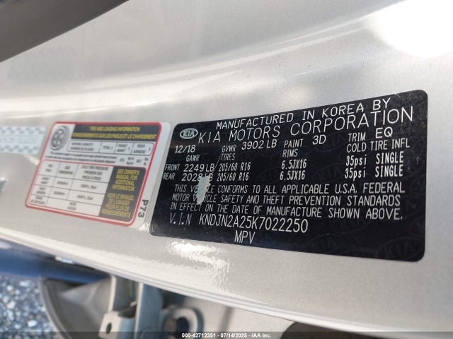 KIA g gdi 2019 KNDJN2A25K7022250 Image 9