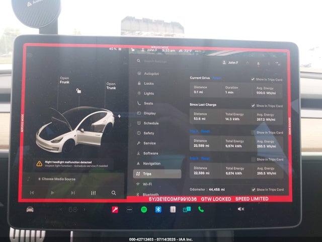 2021 TESLA MODEL 3 5YJ3E1EC0MF991036 Photo 6